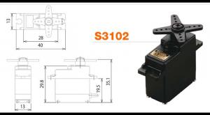 Servo S3102 Micro  4.6kg 0.20s (analog)