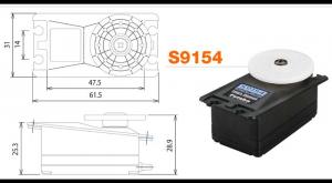 S9154 Digital Wing Servo 4.6kg 0.14s 4.8V*