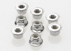 Traxxas Lock Nut Flanged M4 Steel (8) TRX3647