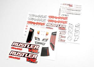 Traxxas Decal Sheets Rustler VXL TRX3713R