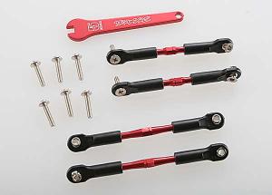 Traxxas Turnbuckle Camber Link Set Aluminium Red TRX3741X