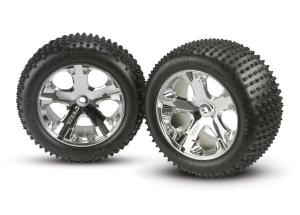 Traxxas Tires & Wheels Alias/All-Star Chrome 2,8" Rear (2) TRX3770