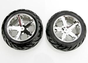 Traxxas Tires & Wheels Anaconda/AllStar Chrome 2,8" Rear (2) TRX3773