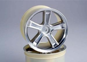Traxxas Wheels Maxx 5-Spoke Satin Chrome (2) TRX3972