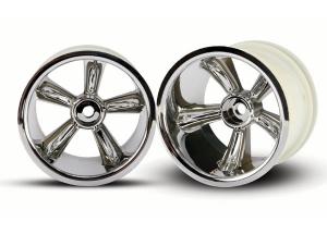 Traxxas Wheels Pro-Star Chrome 2.2" Nitro Rear (2) TRX4172