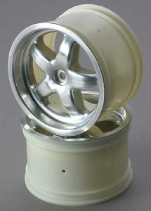 Traxxas Wheels 5-Spoke Satin Chrome 3.2" (2) TRX4972