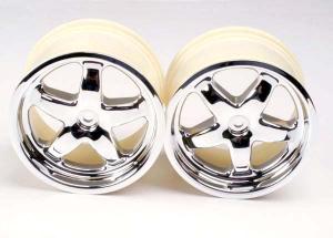Traxxas Wheels 5-Spoke Chrome 3.2" (2) TRX4972X