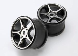 Traxxas Wheels Gemini Black Chrome (17mm) 3.8" (2) TRX5372X