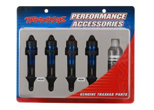 Traxxas Shocks GTR Complete Aluminium Blue (4) TRX5460A