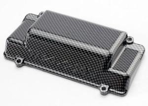 Traxxas Battery Box Cover, bumper (rear), Exo-Carbon finish (Jato) TRX5515G