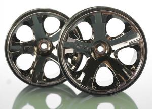 Traxxas Wheels All-Star Black Chrome 2.8" (2) TRX5576A
