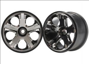 Traxxas Wheels All-Star Black Chrome 2.8" (Nitro Front) (2) TRX5577A