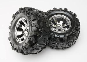 Traxxas Tires & Wheels Canyon AT/Geode (17mm) 3.8" (2) TRX5673