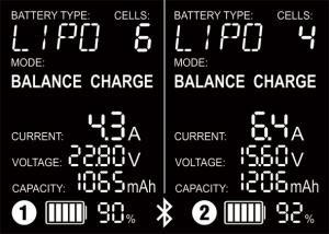 B6 Nano Duo Charger 2-6S 240v 100x2W Discharge 8W