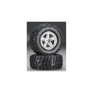 Traxxas Tires & Wheels Kumho/SCT Satin-Black 4WD/2WD Rear (2) TRX5880