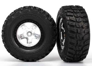 Traxxas Tires & Wheels Kumho/SCT Satin Chrome 4WD/2WD Rear (2) TRX5880X