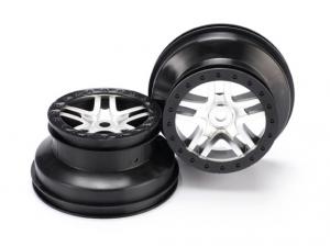 Traxxas Wheels SCT Split-Spoke Chrome-Black (14mm) 2.2/3.0" (2) TRX5974