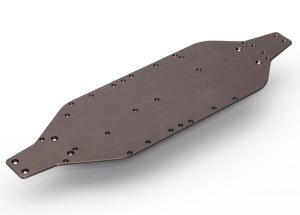 Traxxas Chassis, 6061-T6 aluminum (dark titanium anodized) TRX6422