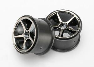 Traxxas Wheels Gemini Black Chrome 2.2" (2) TRX7172A