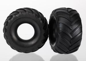 Traxxas Tires, Monster Jam replica, dual profile (1.5" outer and 2.2 TRX7267