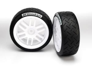 Traxxas Tires & Wheels BFGoodrich/Rally White 1/16 (2) TRX7372