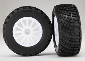 Traxxas Tires & Wheels BFGoodrich S1/White Rally 1/10 TSM (2) TRX7473R
