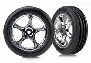 Traxxas Tires & Wheels Alias Soft/Tracer Chrome 2.2" 2WD Front (2) TRX2471R