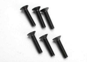 Traxxas Screws M4x18mm Countersunk Hex Socket (6) TRX2547