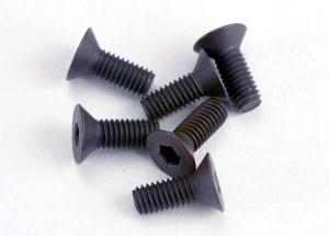 Traxxas Screws M3x8mm Countersunk Hex Socket (6) TRX2550