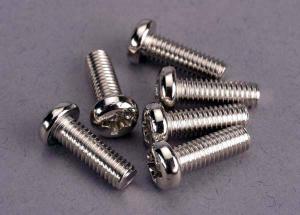Traxxas Screws M4x12mm Roundhead (6) TRX2568