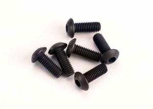 Traxxas Screws M3x8 Button-head Hex Socket (6) TRX2576