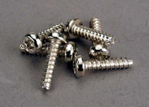 Traxxas Screws, 3x12mm roundhead self-tapping (6) TRX2676