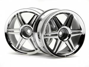 HPI Racing  12 SPOKE CORSA WHEEL CHROME 26MM (3MM OFFSET) 3802