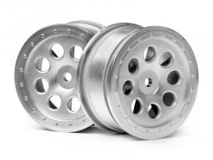 HPI Racing  ST-8 WHEEL MATTE CHROME (0mm OFFSET/2pcs) 103037