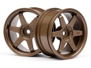 HPI Racing  TE37 WHEEL 26mm BRONZE (3mm OFFSET) 3843