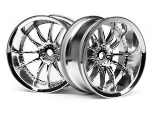 HPI Racing  Work Xsa 02C Wheel 26mm Chrome (9mm Offset) 3282