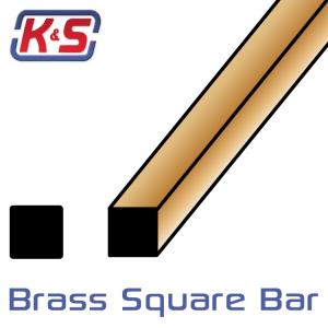 Brass Tube Square 305 x 3.12 mm (8pcs)