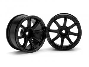 HPI Racing  WORK EMOTION XC8 WHEEL 26mm BLACK (6mm OFFSET) 3307