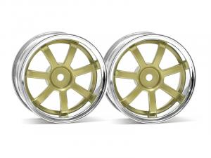 HPI Racing  Rays Gram Lights 57S-Pro Chrome/Gold (3mm Offset) 3319