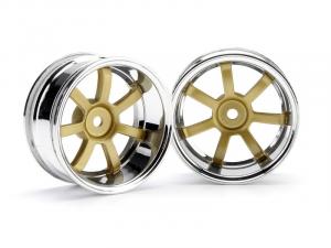 HPI Racing  Rays Gram Lights 57S-Pro Chrome/Gold (9mm Offset) 3321