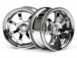 HPI Racing  Mag7 Wheels 26mm Chrome (0mm Off Set) 3574