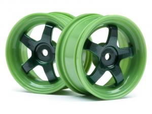 HPI Racing  Work Meister S1 Wheel Green 26mm (0mm Os/2Pcs) 113095