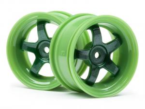 HPI Racing  Work Meister S1 Wheel Green (3mm Offset/2Pcs) 111090
