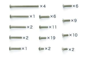Tamiya TRF201 Titanium screw set varaosa