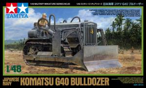 Tamiya 1/48 Komatsu G40 Bulldozer Japanese Navy pienoismalli
