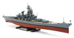 Tamiya 1/350 US Battleship BB-63 Missouri 1991 pienoismalli