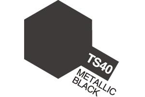 Tamiya TS-40 Metallic Black spraymaali