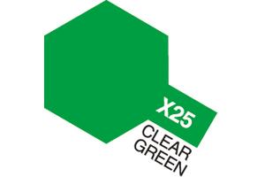 Tamiya Acrylic Mini X-25 Clear Green akryylimaali