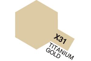 Tamiya Acrylic Mini X-31 Titan. Gold akryylimaali