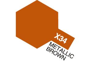 Tamiya Acrylic Mini X-34 Metal. Brown akryylimaali
